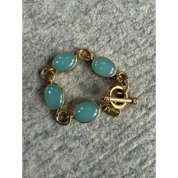 Julie Vos Blue Green Cabochon Bracelet - Picture 1 of 5